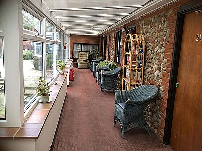 view the garden at scarborough house  residential care home